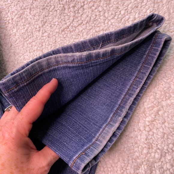 Levi's 515 Fashion High Rise Boot Cut Medium Blue 16 Short - Picture 4 of 14